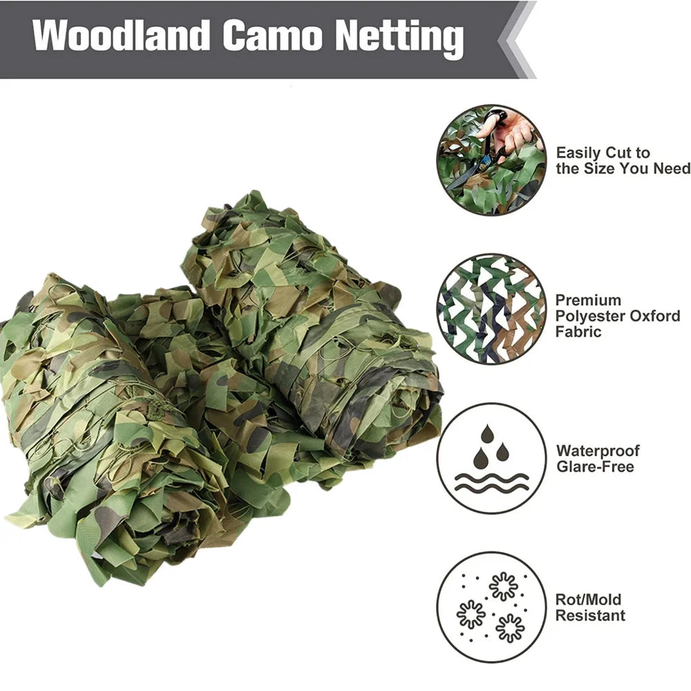 Camouflage Mesh Net – Hunting, Camping & Party Shade Sail