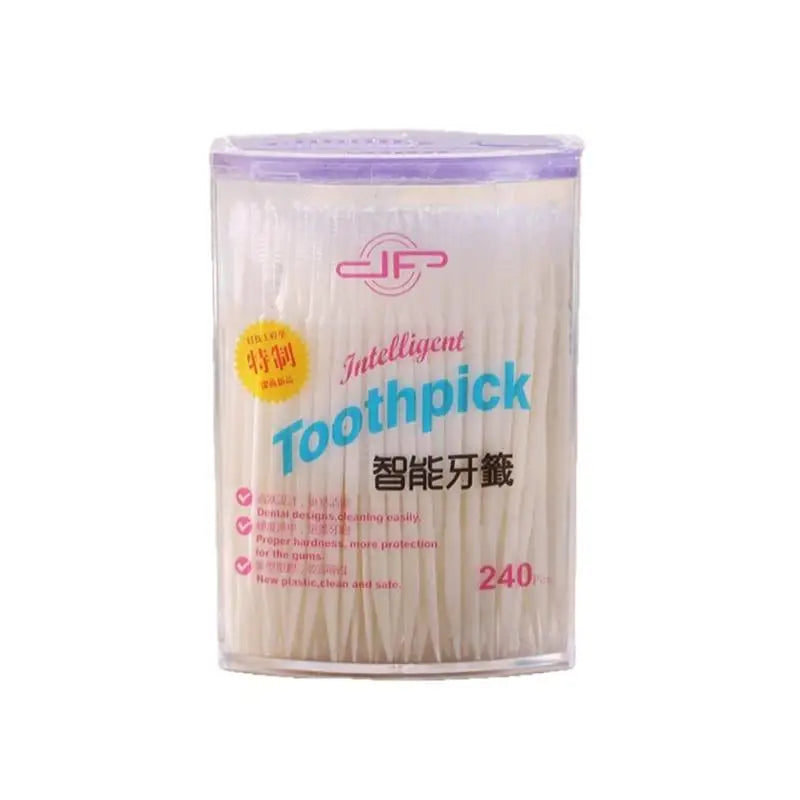 240-Pc Disposable Plastic Toothpicks | Interdental Picks Box