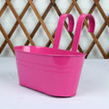 Metal Hanging Flower Pot with Hook | Fence & Balcony Planter