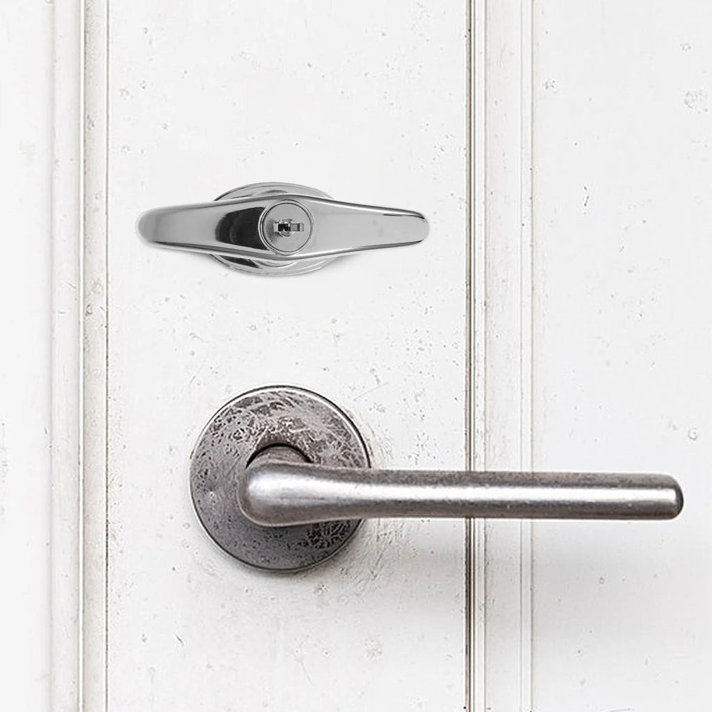 T Shaped Handle Lock Door Drawer Cabinet Shed Outdoor Use All Weather