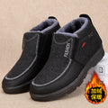 Men's Waterproof Plush Snow Boots – Anti-Slip Ankle Winter