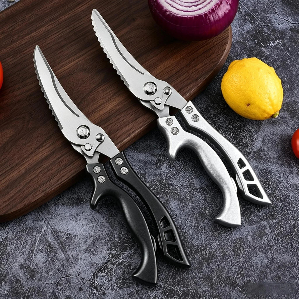 Professional Kitchen Shears – Stainless Steel Bone Scissors
