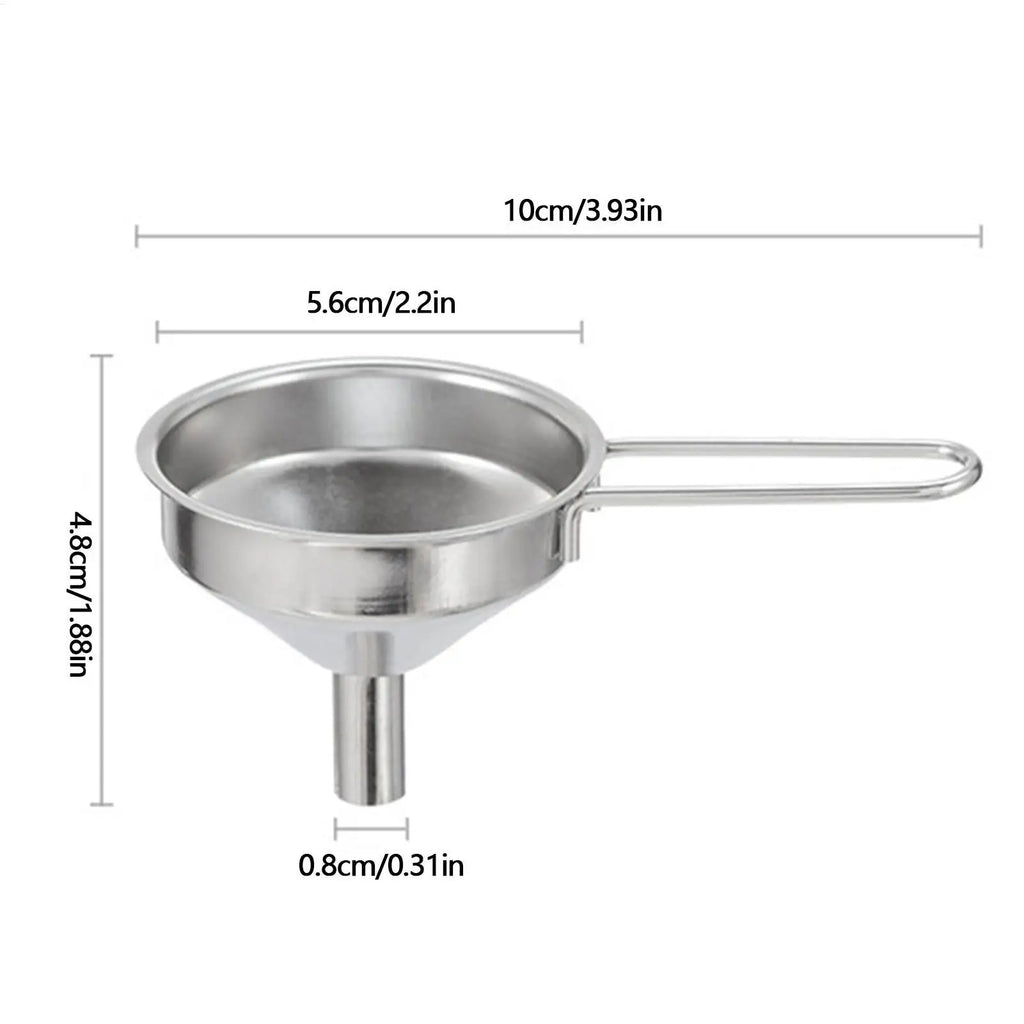 Stainless Steel Mini Kitchen Funnel – Portable Liquid Transfer