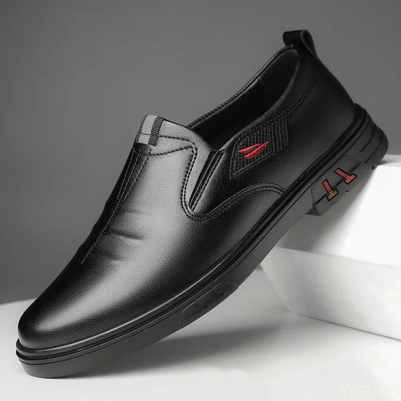 Men's Genuine Cow Suede Leather Loafers – Handmade Slip-On