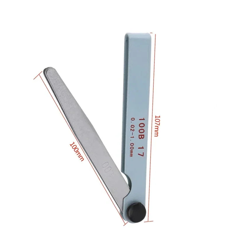 Professional 17 Blades Feeler Gauge Metric Gap Filler 0 02 Gage