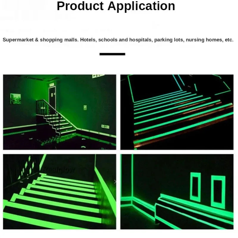 Glow in the Dark Tape 5M – Self-Adhesive Luminous Safety Tape