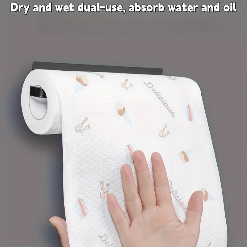 50 Roll Dishcloth Absorbent Thickened Kitchen Paper Dry Wet Use Non