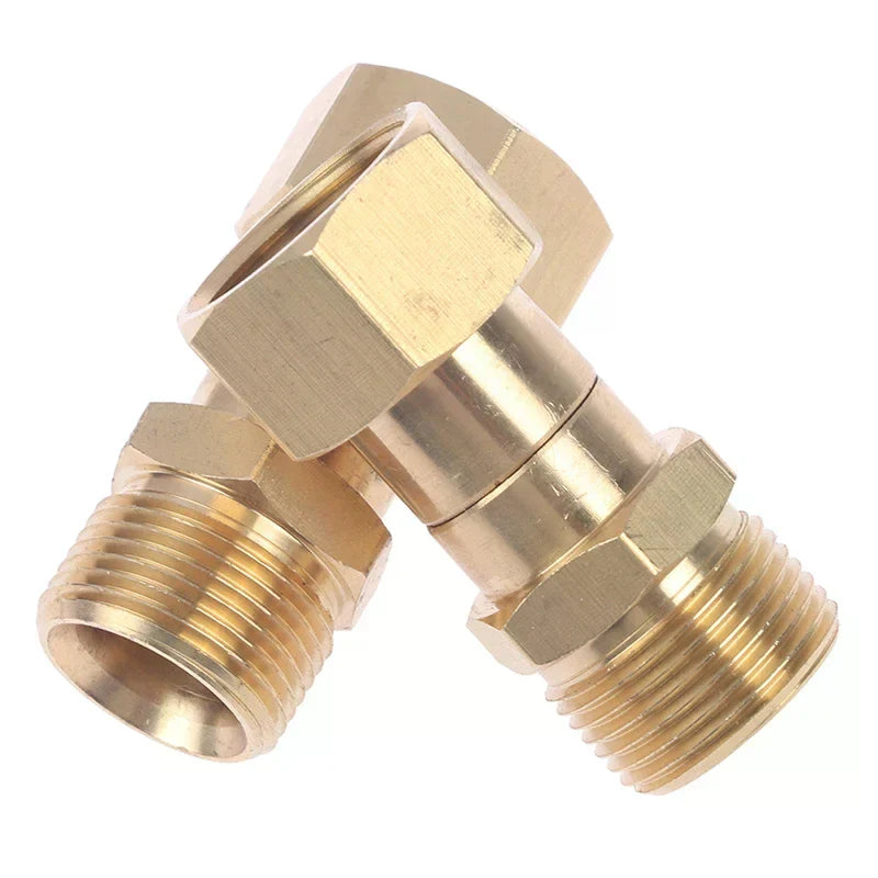 360 Degree Rotation Hose Sprayer Connector Brass Pressure M22 Thread