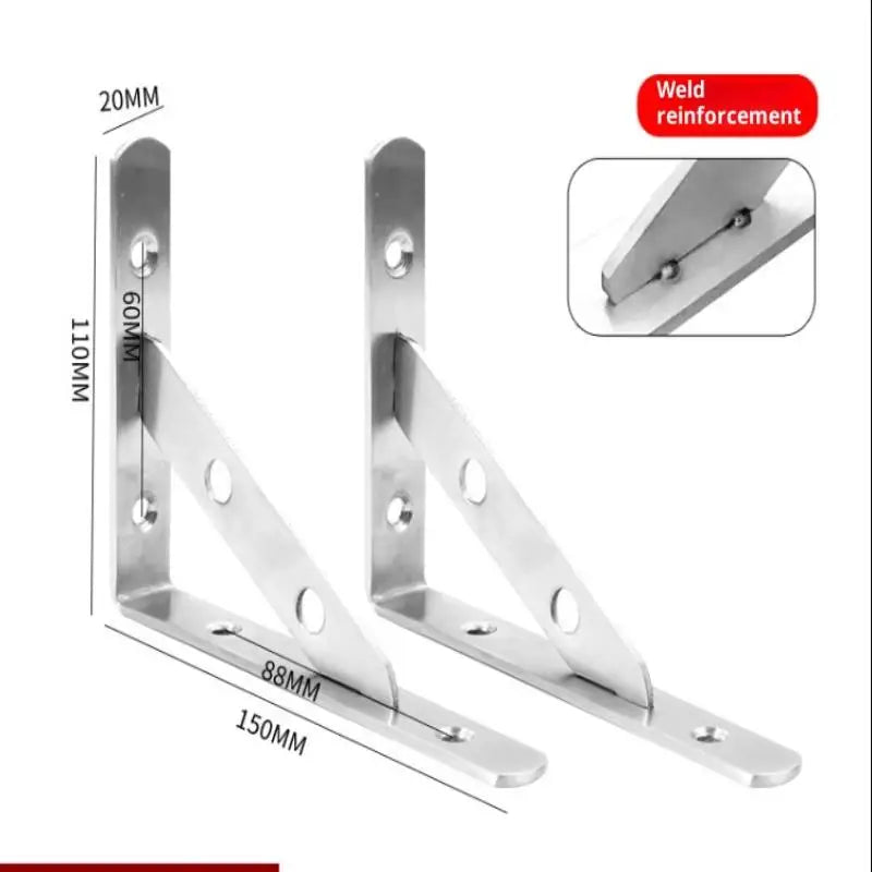 Angle Bracket Heavy Duty Wall Stainless Steel L