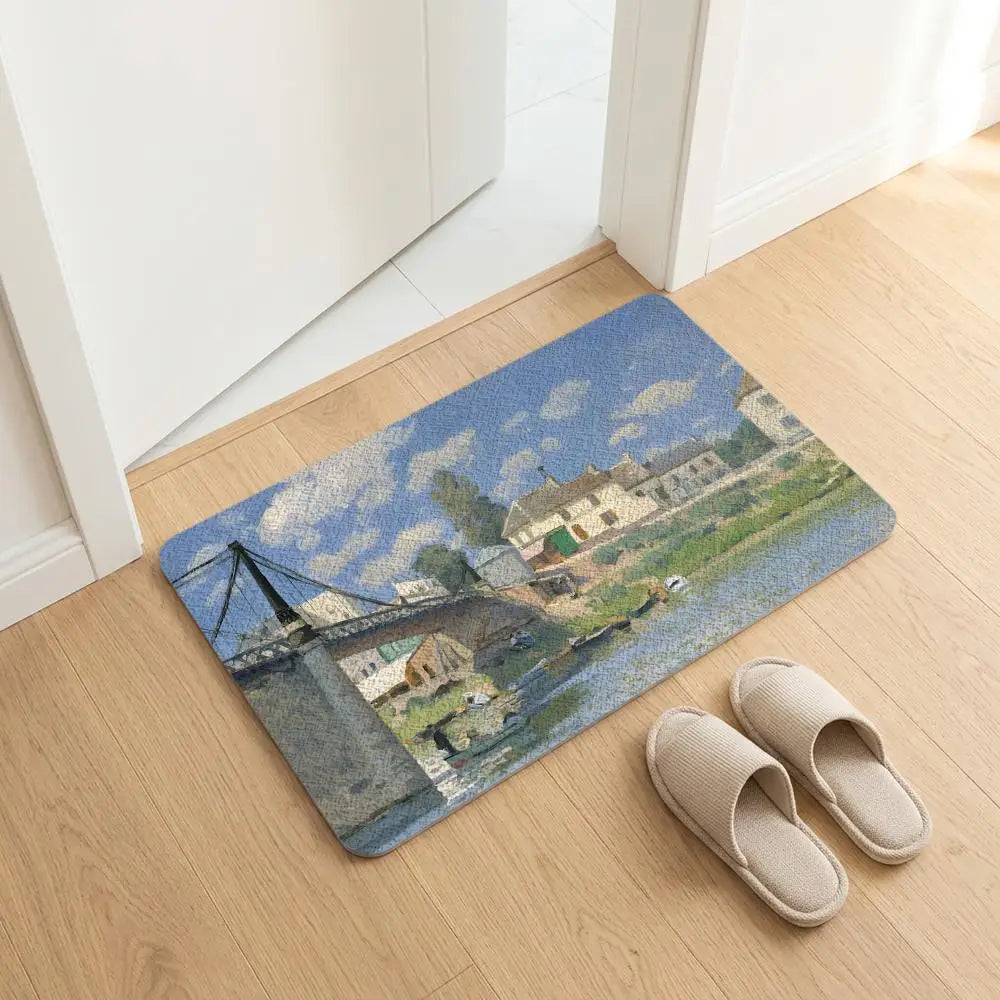Diatomite Bath Mat – Quick Dry Anti-Slip Art Alfred Sisley