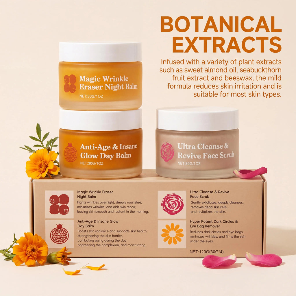 Day & Night Skincare Set – Moisturizing, Brightening & Eye Care