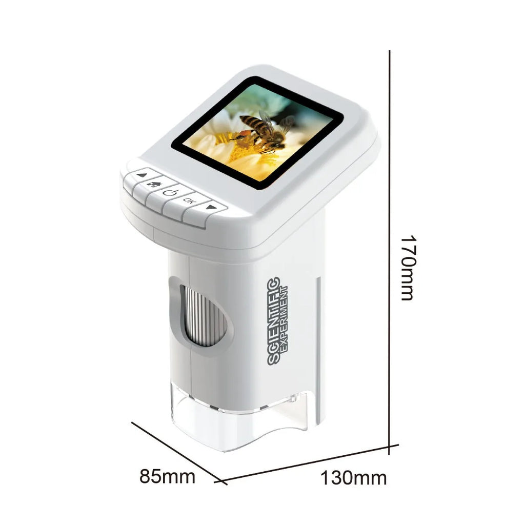 Children's Handheld Microscope – Large Screen, 500X for Kids