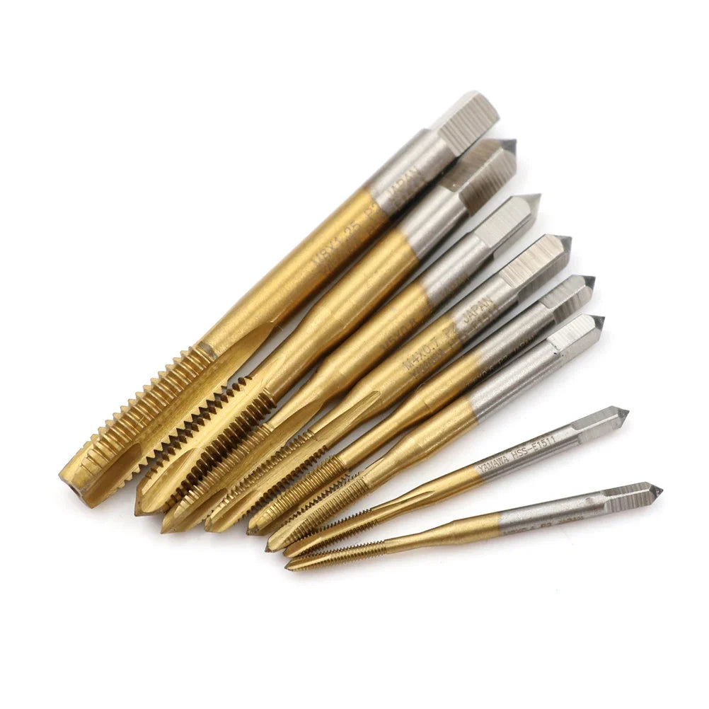 HSS Metric Thread Tap M2–M8 | Straight Flute Screw Tap Tool