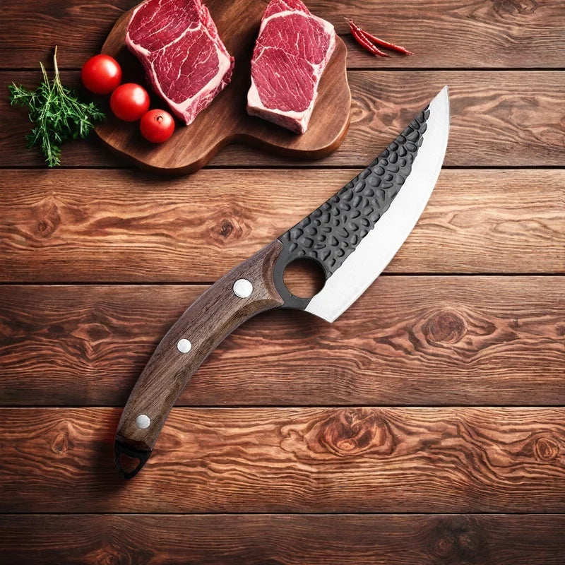 6-Inch Full Tang Boning Knife – High Carbon Steel + Cover