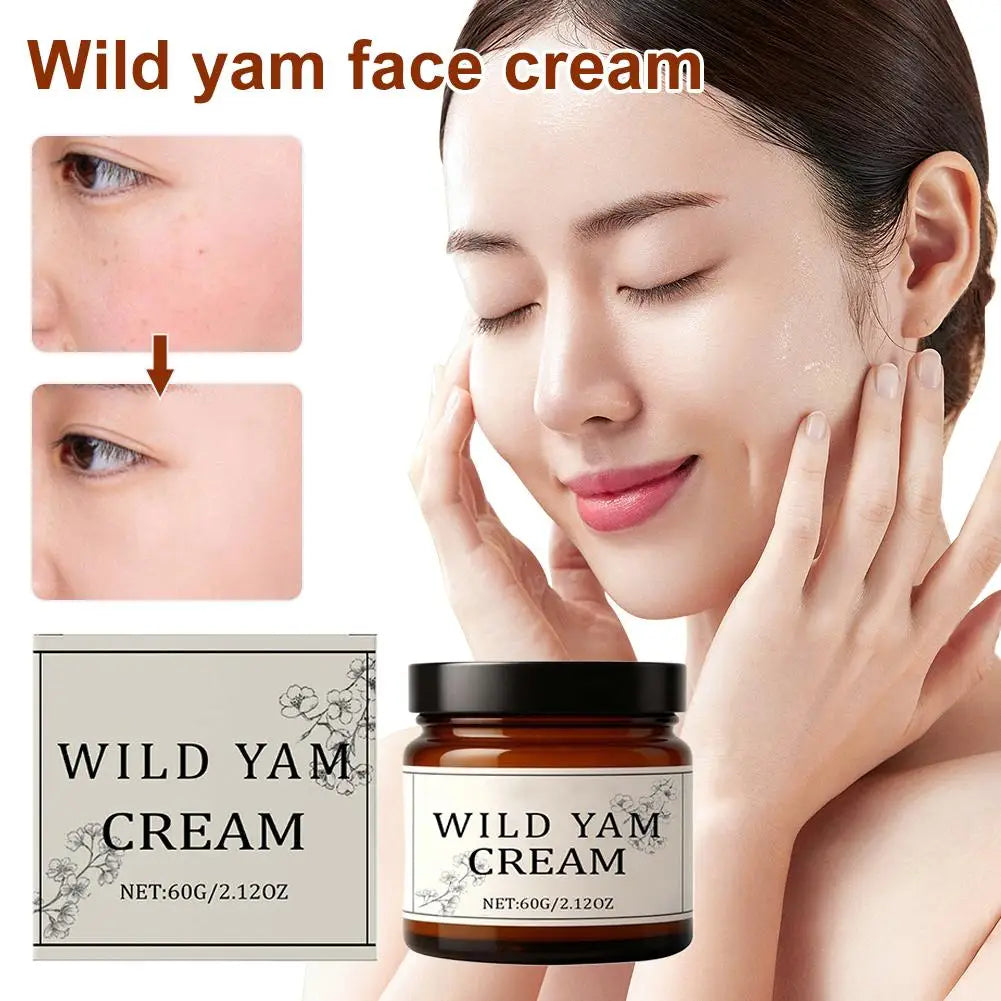 Wild Yam Cream Moisturizing Face Body Lotion Care Even Luminous Skin