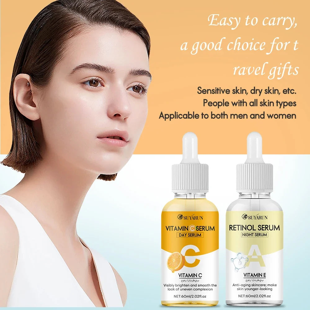 Vitamin C & Retinol Face Serum Duo – Brighten & Firm Skin
