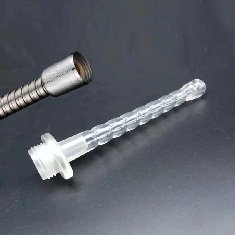 Silicone Women's Vaginal Anal Shower Head Home Use Men's Private