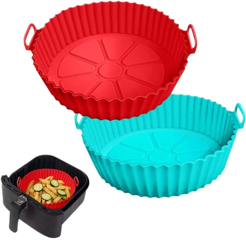 Silicone Air Fryer Baking Pan | Non-Stick Reusable Cake Mold