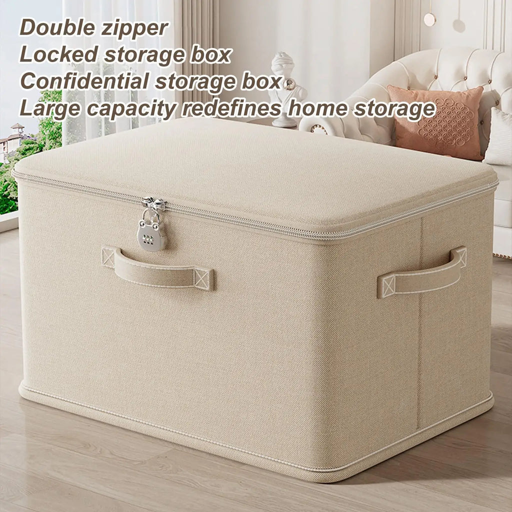 Large Storage Box Lock Stackable Container Secure Handle Locking