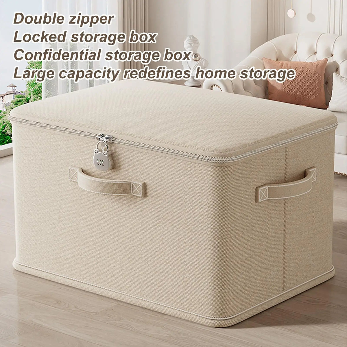 Large Storage Box Lock Stackable Container Secure Handle Locking