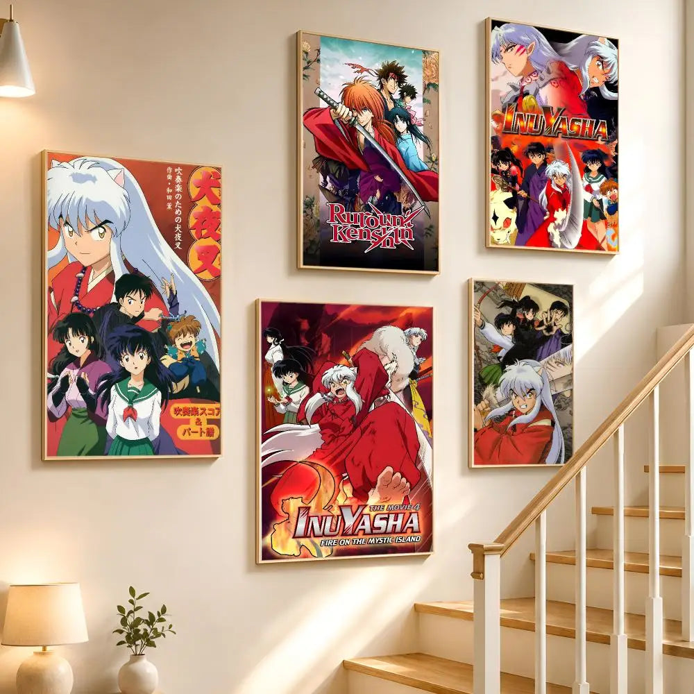 Inuyasha Waterproof PVC Poster Stickers – Anime Wall Décor
