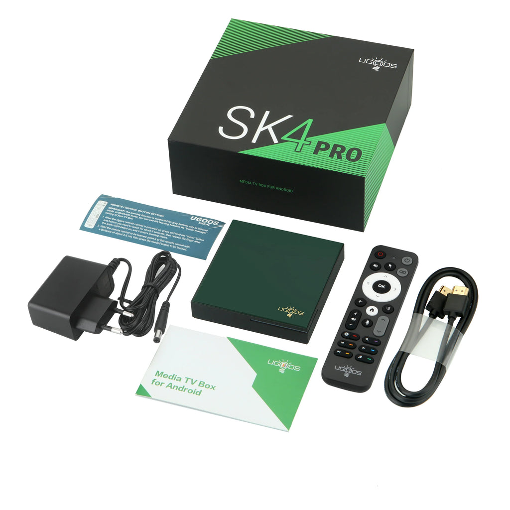 UGOOS SK4 Android 14 Smart TV BOX Amlogic S905X5M-K BT5 4 LPDDR4