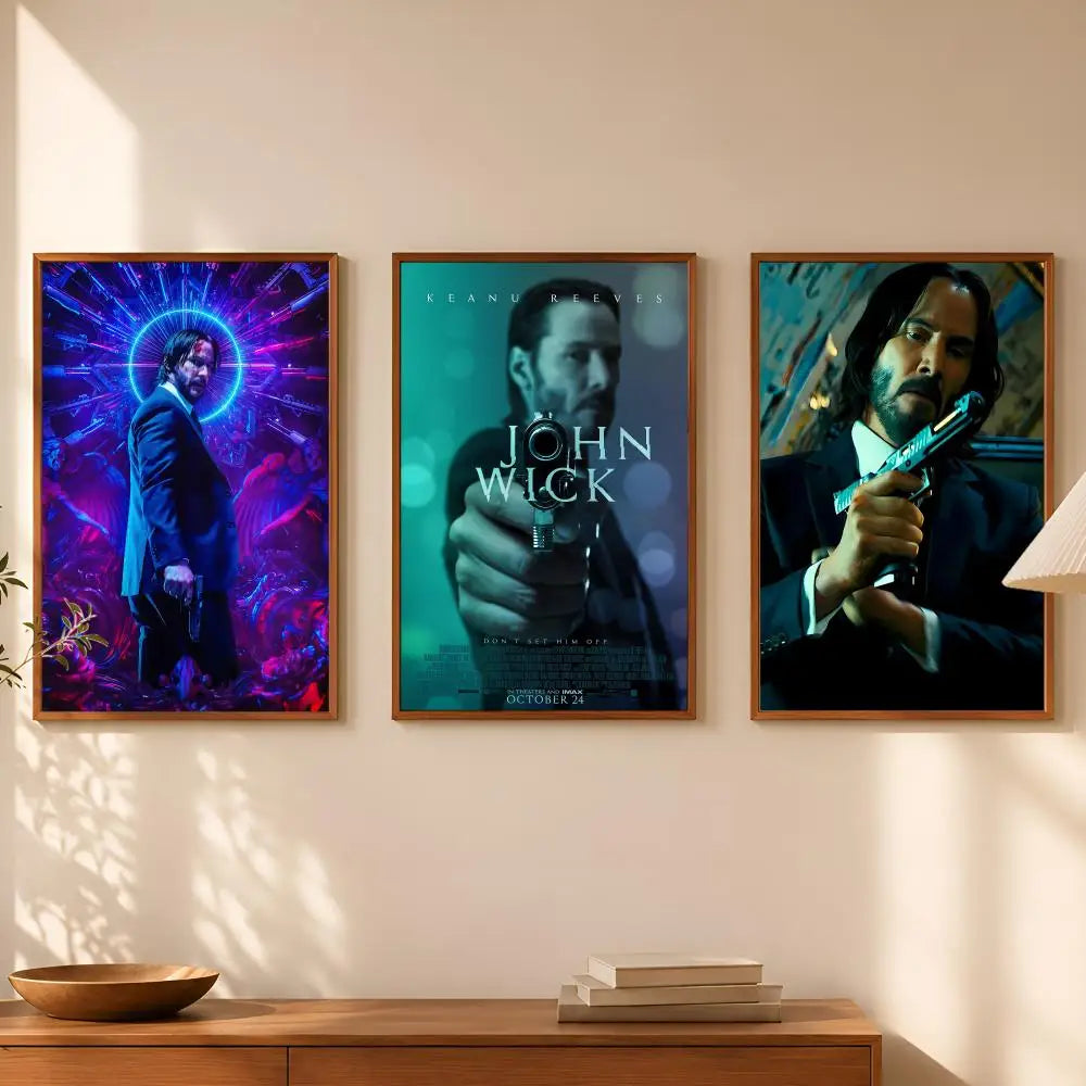 Keanu Reeves Self-Stick HD Wall Art Poster – Waterproof Decor