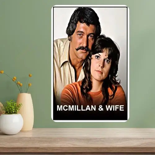 McMillan & Wife Classic TV Show Metal Poster Sign