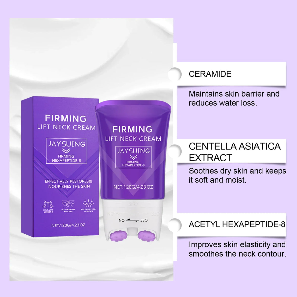 Jaysuing Neck Firming Roller Cream – Anti-Wrinkle & Lifting