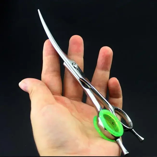 10 Silicone Finger Rings Cat Dog Hair Scissors Professional Pet