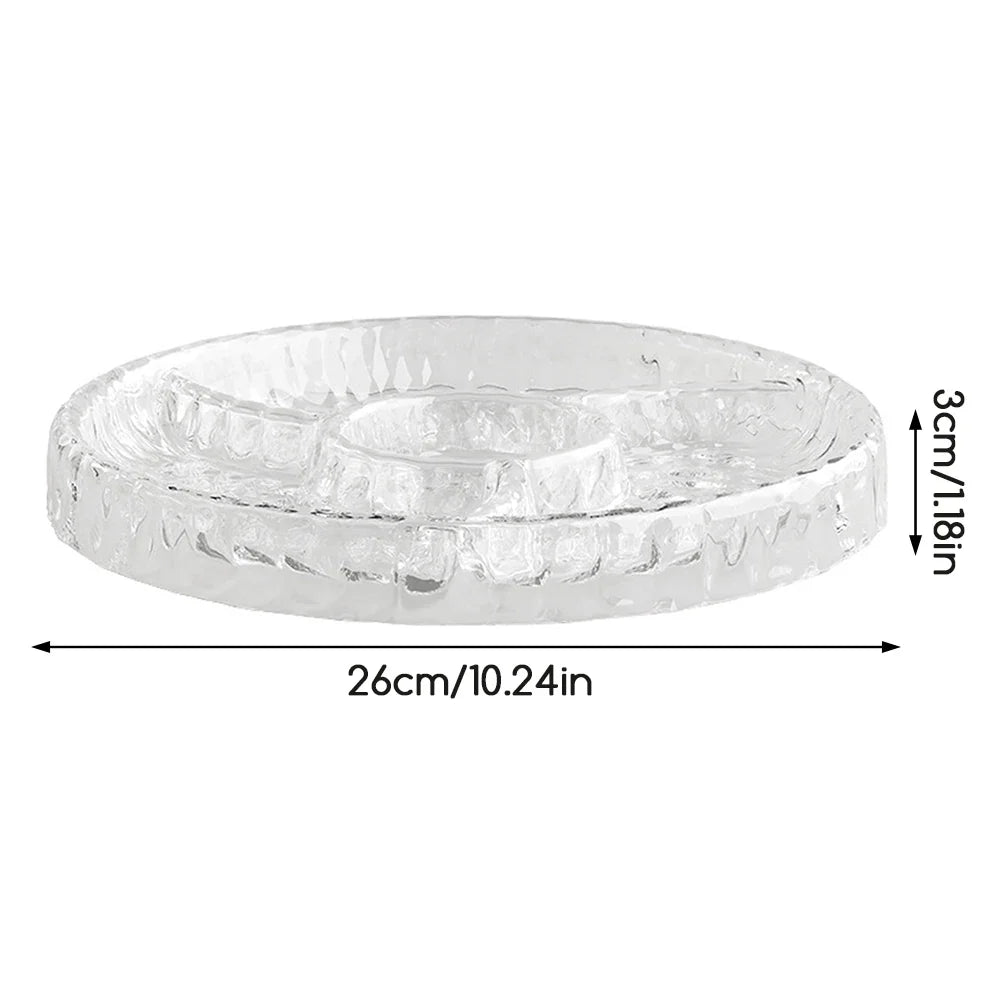 Multi-Compartment Snack & Fruit Serving Tray | Nut Candy Plate