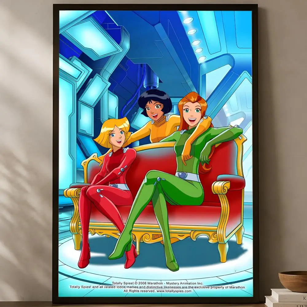 Totally Spies HD PVC Self-Stick Wall Art Poster | Waterproof