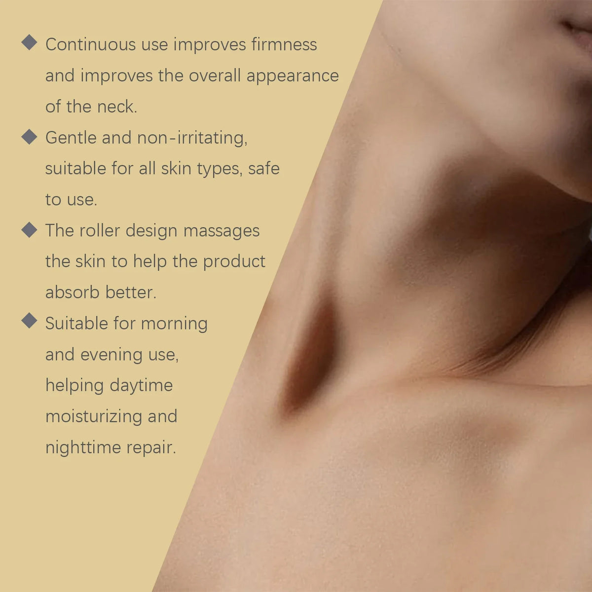 Neck Firming Roll-On Cream – Hydrating & Smoothing Neck Care
