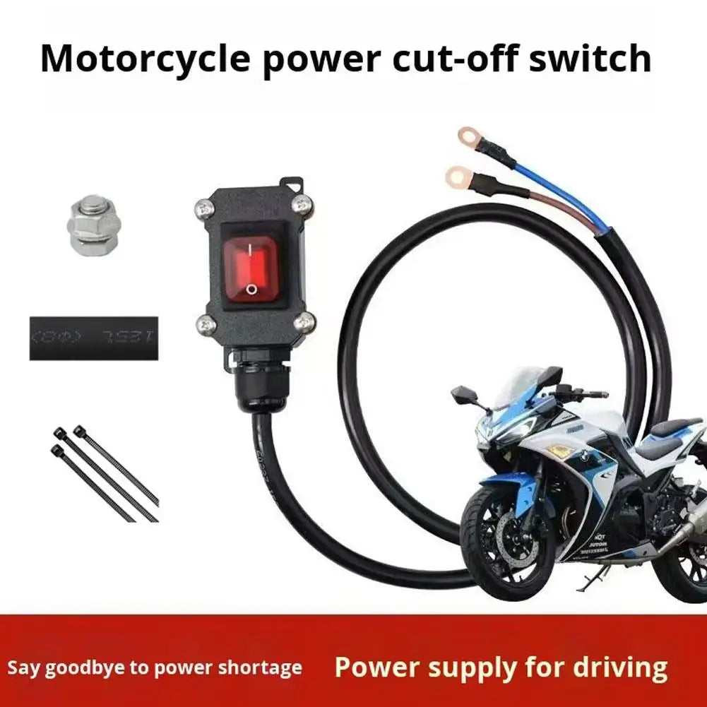 Motorcycle Battery Kill Switch – Waterproof 12V/24V Power Cut Off