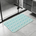 Japanese Seigaiha Diatomite Bath Mat – Quick Dry & Non-Slip