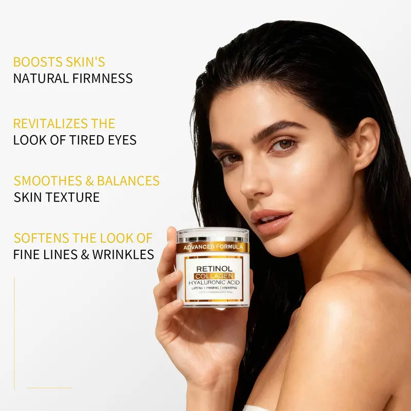 Retinol Cream Face Collagen Peptides Anti Aging Wrinkle Day-night