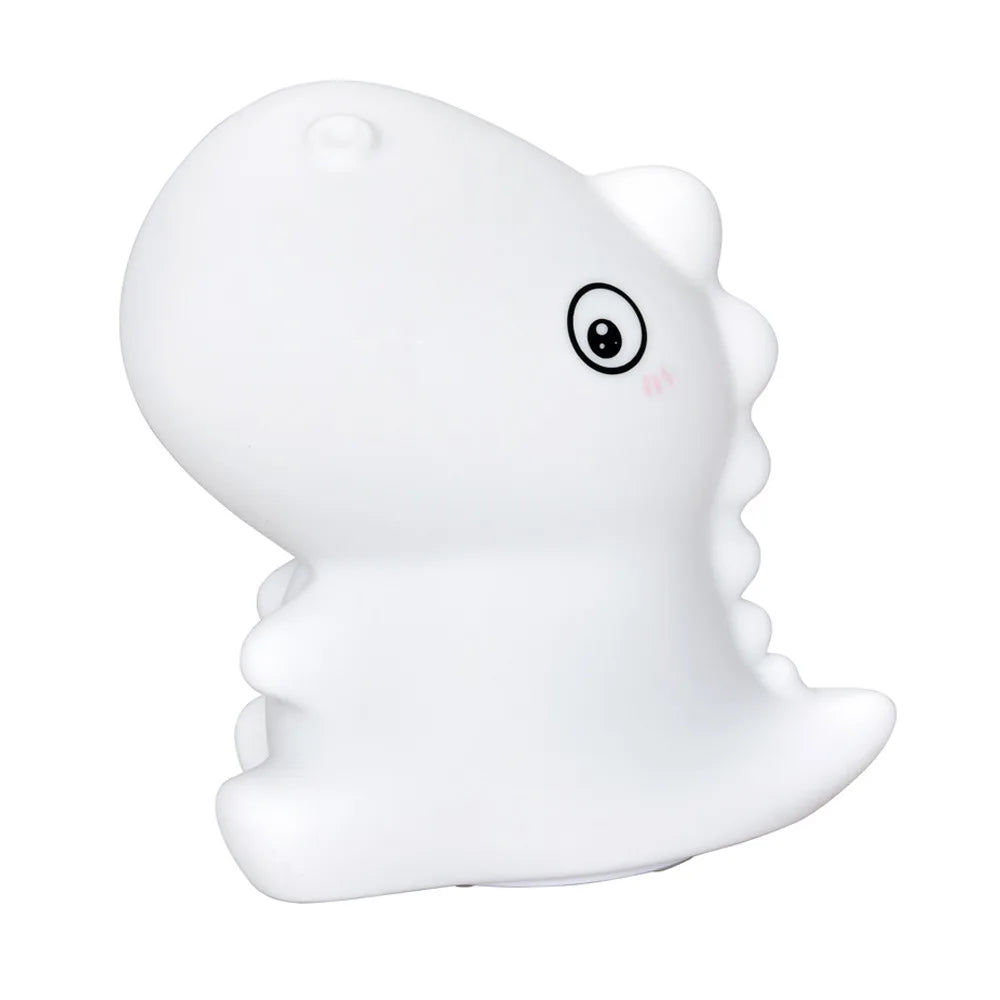 Dinosaur Silicone LED Night Light – USB Rechargeable Kids Lamp