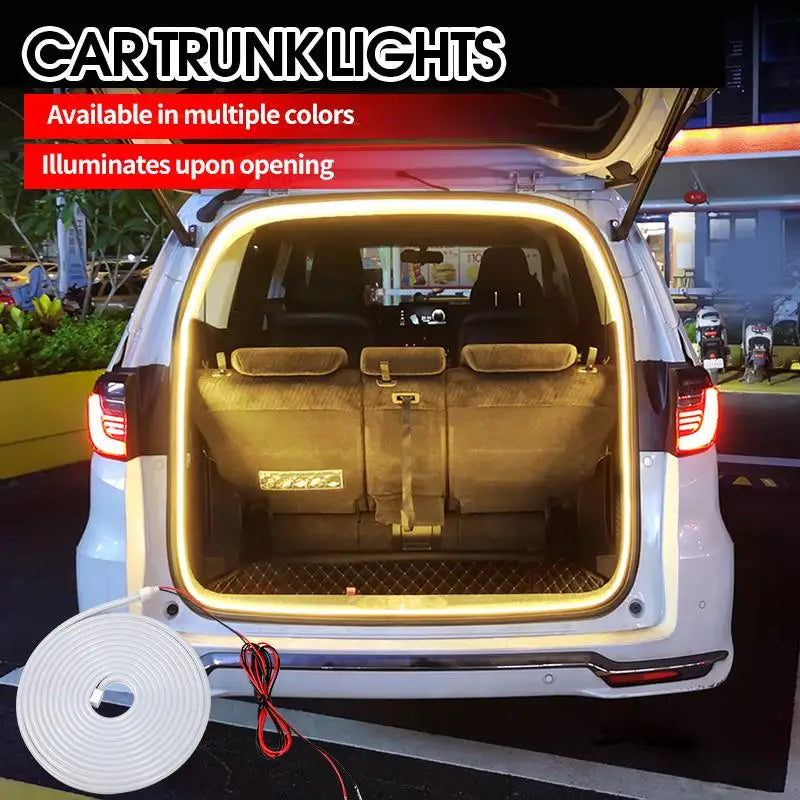 Car Trunk LED Light Strip | Dynamic Flow, Auto On/Off, 2m/4m