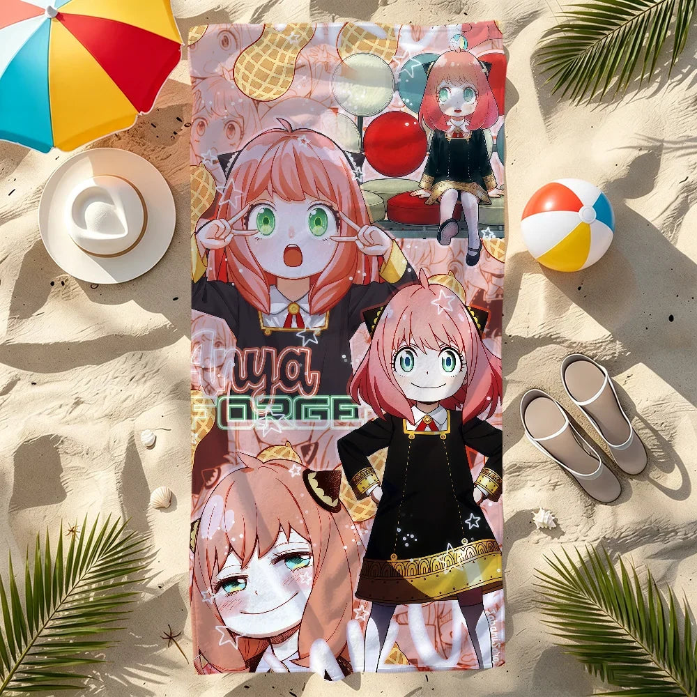 Spy x Family Anya Quick-Dry Beach Towel | Anime Fan Gift