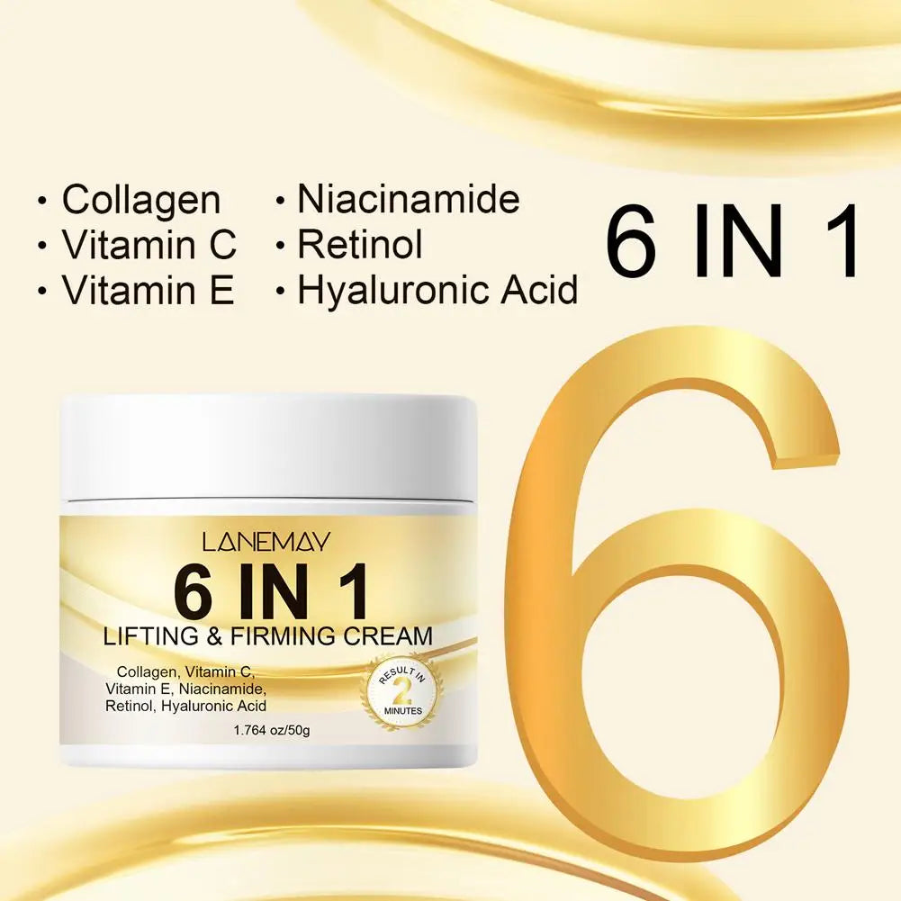 1 Collagen Face Cream Retinol Vitamin C Lifting Firming Facial