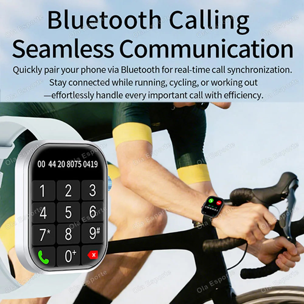 LED Flashlight Smartwatch – Bluetooth Call & Fitness Tracker HW12