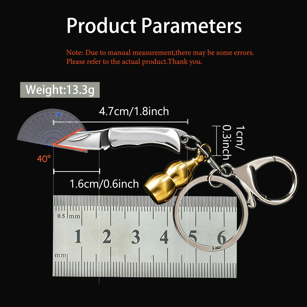 Folding Pocket Knife – Lightweight EDC Keychain Camping Tool