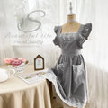 Women's Cotton Linen Vintage Apron – Kitchen, Garden & Café