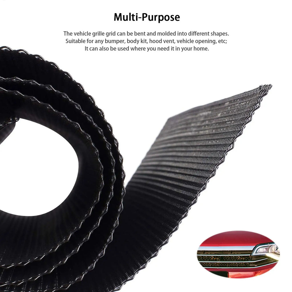 Universal Car Grill Mesh Aluminum Alloy Auto Grille Insert Bumper