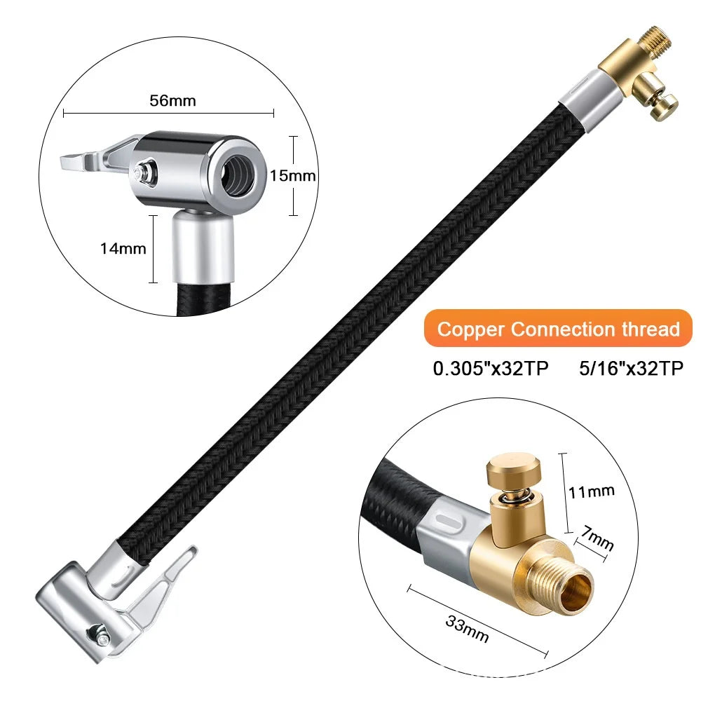 M6 Locking Air Chuck & Hose – Tire Inflation Adapter