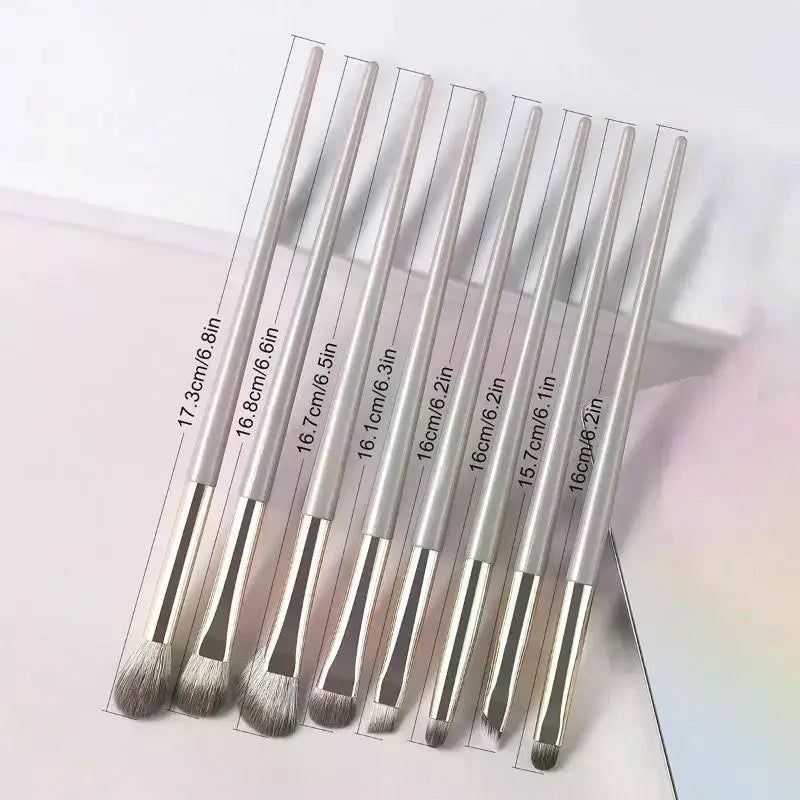 8-Piece Eye Makeup Brush Set – Soft Eyeshadow & Eyeliner