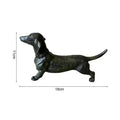 Resin Dachshund Figurine – Black Dog Garden Sculpture Ornament