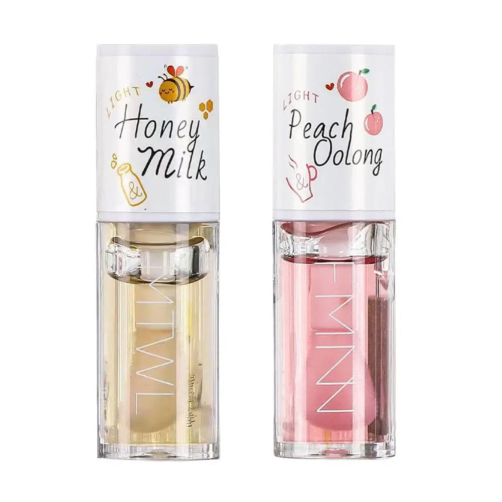 Kawaii Honey Peach Lip Oil – Vitamin E Tint & Plumper