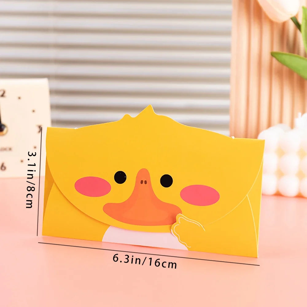 6 Sheets Korean Creative Festival Cartoon 3D Card Student Birthday