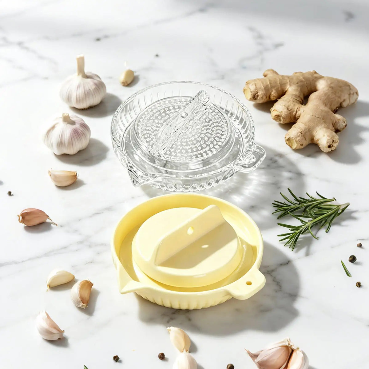 Manual Rotating Garlic Grater | Multi-Purpose Kitchen Tool